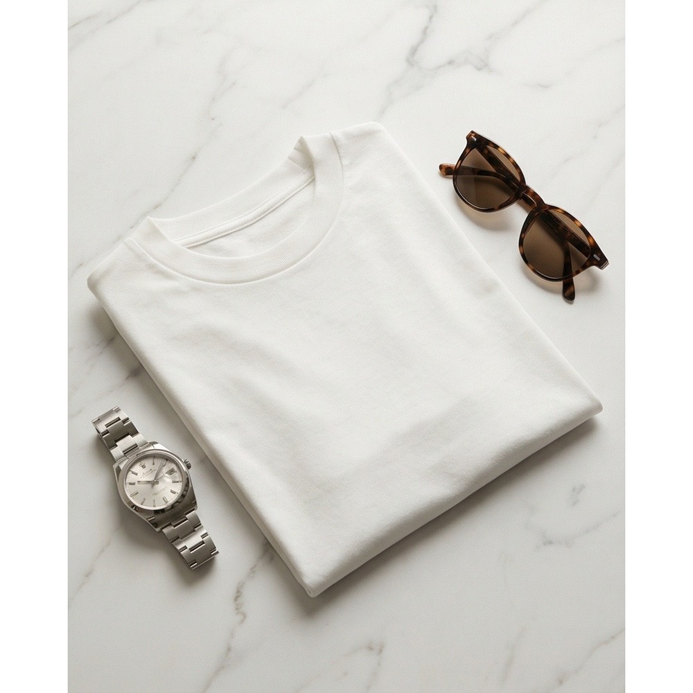 Topshop Mens‎ S  White Relaxed  Short Sleeve Cotton T-Shirt *Makeup Spots* NWT - Picture 4 of 13